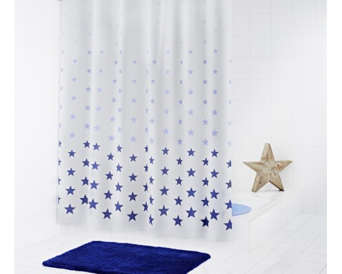 Штора для ванной комнаты Ridder Stella 180 x 200 см, синий, 32623