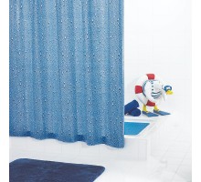 Штора для ванной комнаты Ridder Drops 180 x 200 см, голубой, 34330