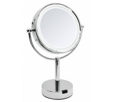 Зеркало косметическое Ridder Aurora с подсветкой, 1x/5x увеличение, хром, О3204100