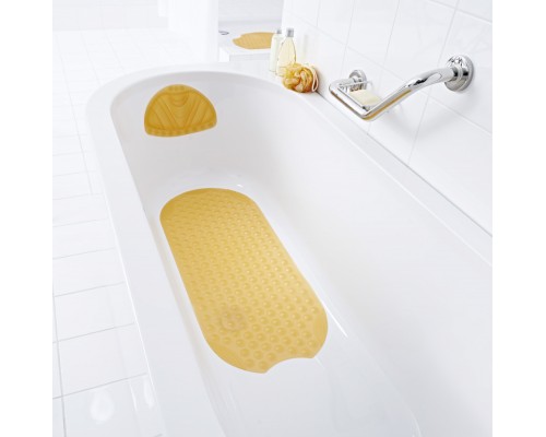 Коврик для ванной комнаты Ridder Tecno Ice 38 x 89 см, желтый, 68714