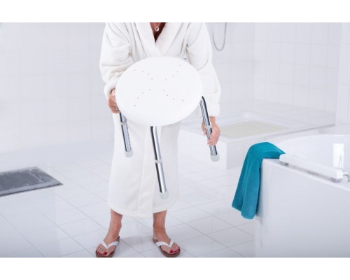 Табурет для ванной комнаты Ridder Go Assistent с регулируемой высотой, белый, А170101