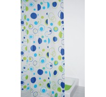 Штора для ванной комнаты Ridder Kreise, Aqm 180 x 200 см, белый/синий, 303080
