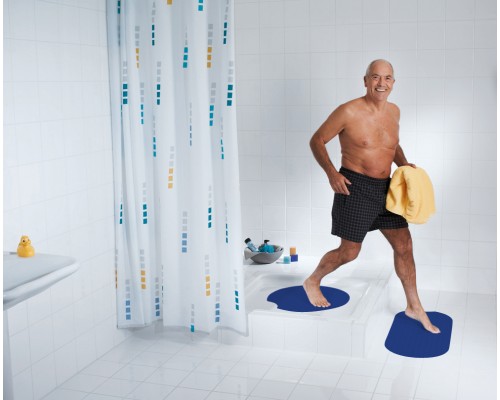 Коврик для ванной комнаты Ridder Tecno Plus 55 x 55 см, синий, А6800233