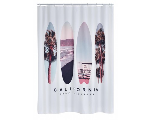 Штора для ванной комнаты Ridder California 180 x 200 см, белый, 4205300