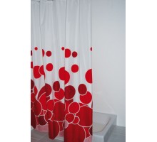 Штора для ванной комнаты Ridder Kani, Aqm 180 x 200 см, красный, 403076