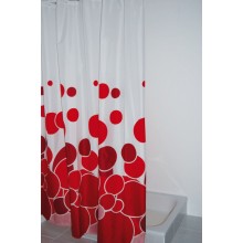 Штора для ванной комнаты Ridder Kani, Aqm 180 x 200 см, красный, 403076