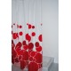 Штора для ванной комнаты Ridder Kani, Aqm 180 x 200 см, красный, 403076