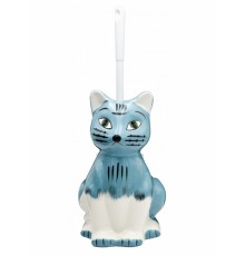 Ершик для унитаза Ridder Animal Cat, белый/голубой, 2146400