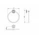 Полотенцедержатель - кольцо Timo Nelson 150050/00, 23.8 см, хром