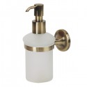 Дозатор жидкого мыла настенный Veragio Oscar OSC-5270.BR, бронза/матовое стекло
