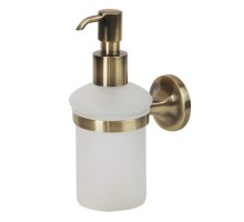 Дозатор жидкого мыла настенный Veragio Oscar OSC-5270.BR, бронза/матовое стекло