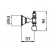 Крючок Webert Karenina KA500401015 для полотенец, хром