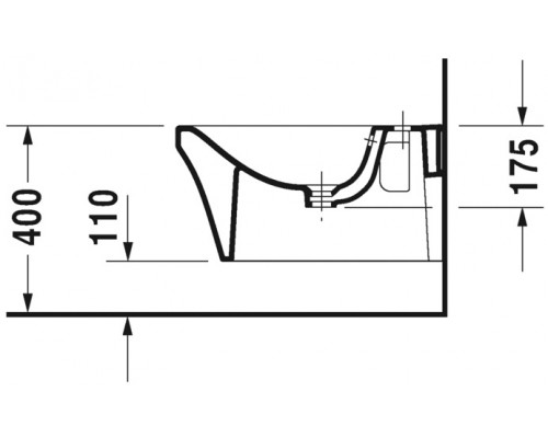 Биде Duravit P3 Comforts 2268150000, подвесное