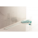 Душевой лоток Pestan Confluo Premium With White Glass Line  450, решетка белое закаленное стекло-сталь 13000281