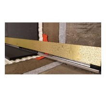 Душевой лоток Berges Wall 1000 092157, выпуск горизонтальный, решетка золото глянец