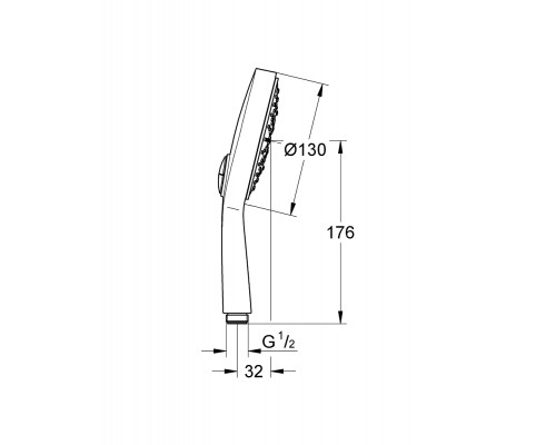 Ручной душ Grohe Power & Soul Cosmo 27663000