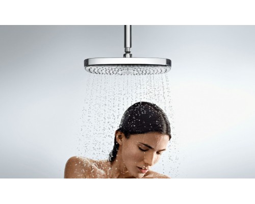 Верхний душ Hansgrohe Raindance Select E 300 2jet с потолочным подсоединением 27384000, хром