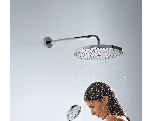 Верхний душ Hansgrohe Raindance Select 26466000, 24х24 см, 2 режима струи, с держателем, хром