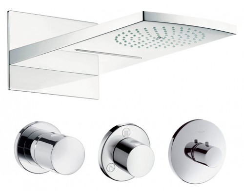 Верхний душ Hansgrohe  Raindance Rainfal 180 2jet 28433000, хром