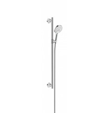 Душевой гарнитур Hansgrohe Raindance Select S 120 EcoSm/U'Comfort 90 см, корпус хром, лицевая часть белая (26323400)