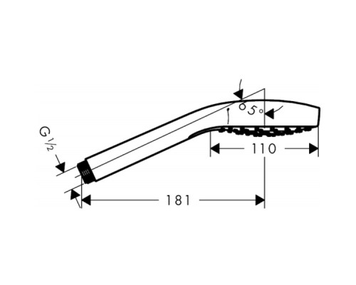 Ручной душ Hansgrohe Verso Select 1 jet 26638400