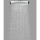 Верхний душ Hansgrohe Select E, 30 х 16 см, EcoSmart, 2 режима струи, с держателем, хром/белый, 26609400