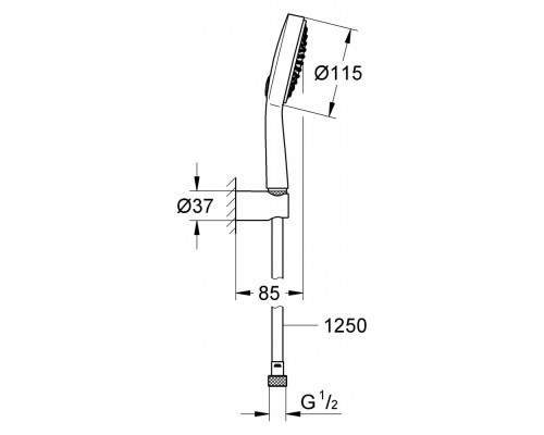 Душевой гарнитур Grohe Power & Soul Cosmopolitan 27838000