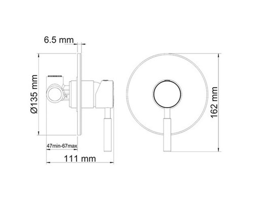 Гигиенический душ WasserKRAFT A04200 со смесителем, шланг 150 см, матовый хром