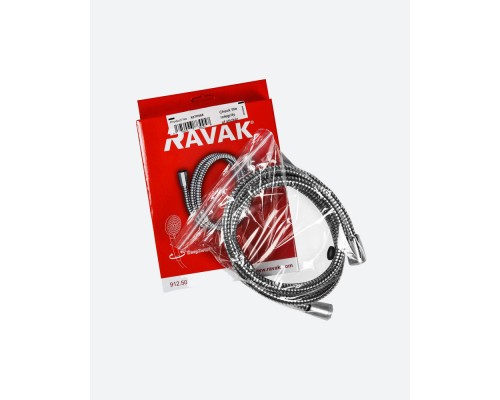 Душевой шланг из прочного пластика  Ravak 912.50, 150 см, хром, X07P065