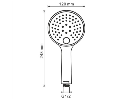 Душевая система WasserKRAFT  7100 А71207, цвет глянцевое золото