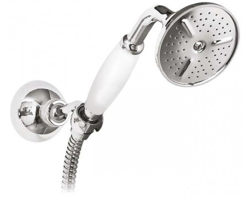 Ручной душ Cezares CZR-KD-01-Bi, хром, ручка белая