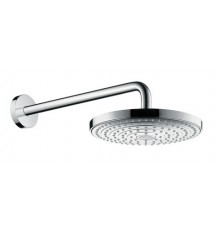 Верхний душ Hansgrohe Raindance Select ES, 24х24 см, 2 режима струи, с держателем 26470000, цвет хром