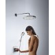 Верхний душ Hansgrohe Raindance Select ES, 24х24 см, 2 режима струи, с держателем 26470000, цвет хром