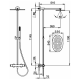 Душевая система Cisal термостатический смеситель для душа, верхний душ, ручной душ с держателем и шлангом, хром, LVC7801021