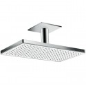 Верхний душ Hansgrohe Rainmaker Select, 460 x 270 мм, 1 режим струи, с держателем 24002400, белый/хром Верхний душ Hansgrohe Rainmaker Select, 460 x 270 мм, 1 режим струи, с держателем 24002400, белый/хром