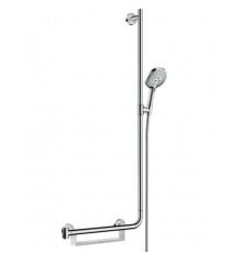 Душевой гарнитур Hansgrohe Raindance Select S 120 3jet 26326000, корпус хром, лицевая часть белая