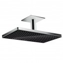 Верхний душ Hansgrohe Rainmaker Select, 460 x 270 мм, 1 режим струи, с держателем 24002600, черный/хром Верхний душ Hansgrohe Rainmaker Select, 460 x 270 мм, 1 режим струи, с держателем 24002600, черный/хром