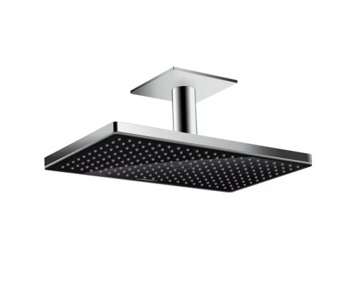 Верхний душ Hansgrohe Rainmaker Select, 460 x 270 мм, 1 режим струи, с держателем 24002600, черный/хром