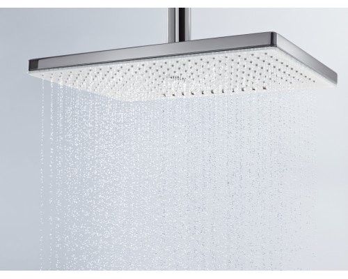 Верхний душ Hansgrohe Rainmaker Select, 460 x 270 мм, 1 режим струи, с держателем 24002600, черный/хром