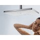 Верхний душ Hansgrohe Rainmaker Select, 460 x 270 мм, 1 режим струи, с держателем 24002600, черный/хром