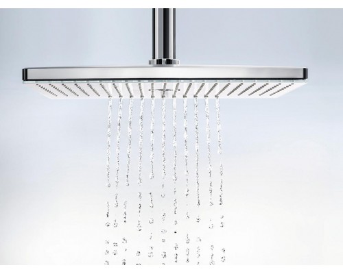 Верхний душ Hansgrohe Rainmaker Select, 460 x 300 мм, 3 режима струи, с держателем 24007600, черный/хром