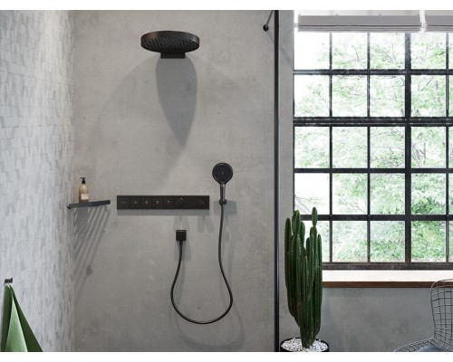 Ручной душ Hansgrohe Rainfinity 130 26864670, 3 типа струи, чёрный матовый