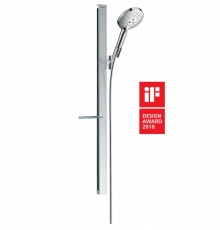 Душевой гарнитур Hansgrohe Raindance Select S 27649000, корпус хром, лицевая часть белая