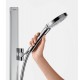 Душевой гарнитур Hansgrohe Raindance Select S 27649000, корпус хром, лицевая часть белая