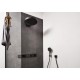 Верхний душ Hansgrohe Rainfinity 26234670, 36 х 36 см, 3 режима струи, с держателем, чёрный матовый