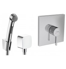 Гигиенический душ Hansgrohe со смесителем, хром, 32128000/26457000/76615000/01800180