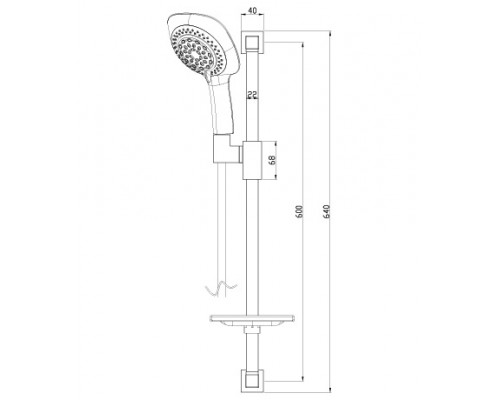 Дешевая стойка Lemark LM8068C с лейкой