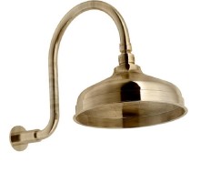 Верхний душ Nobili с шарнирным соединением, 20 см, 1 режим струи, цвет бронза, AD139/12BR