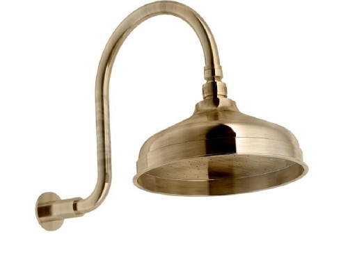 Верхний душ Nobili с шарнирным соединением, 20 см, 1 режим струи, цвет бронза, AD139/12BR