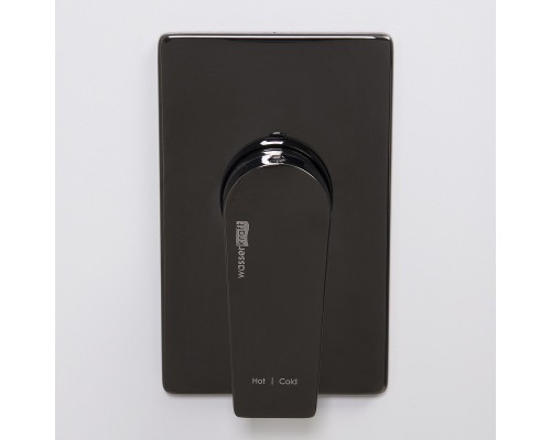 Гигиенический душ WasserKRAFT 6600, со смесителем, черный глянец, А66096
